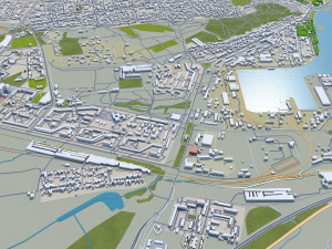 Kerch city crimea 80km Modello 3D