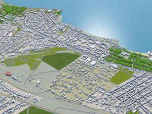 Kerch city crimea 80km 3D Model
