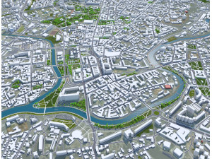 Kharkiv city ukraine 60 km 3D Model