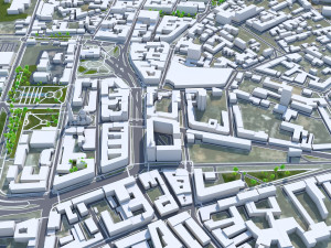 Kharkiv city ukraine 60 km 3D Model