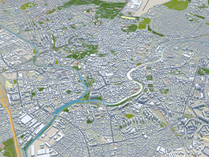 Kharkiv city ukraine 60 km 3D Model