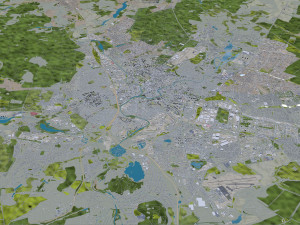 Kharkiv city ukraine 60 km 3D Model