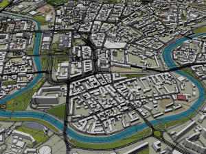 Kharkiv city ukraine 60 km 3D Model