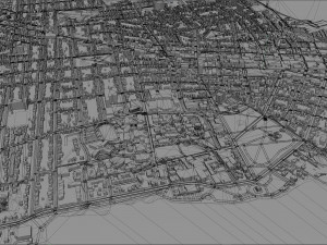 Kingston city canada 50km 3Dモデル