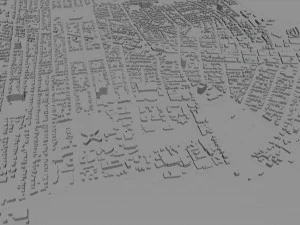 Kingston city canada 50km 3D Model