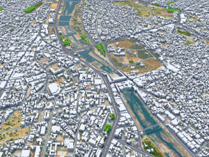 Kirkuk city iraq 50km 3D Model
