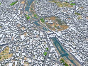 Kirkuk city iraq 50km 3D-Modell