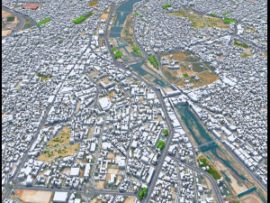 Kirkuk city iraq 50km Modelo 3D