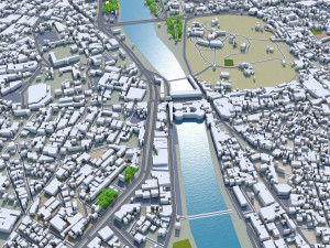 Kirkuk city iraq 50km Modelo 3D