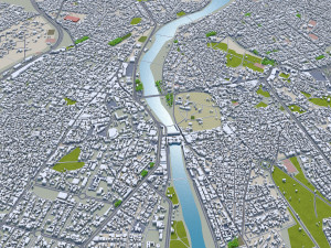 Kirkuk city iraq 50km Modelo 3D