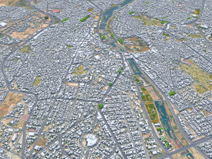 Kirkuk city iraq 50km Modelo 3D