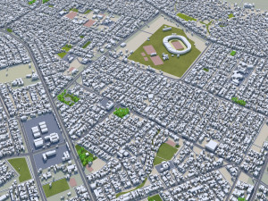 Kirkuk city iraq 50km Modelo 3D