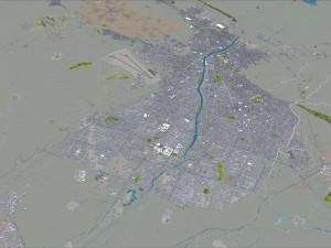 Kirkuk city iraq 50km Modelo 3D