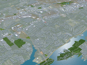 Knoxville city tennessee 100 km 3D 模型