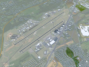Knoxville city tennessee 100 km 3D 模型