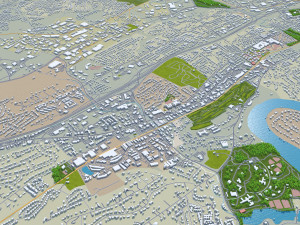 Knoxville city tennessee 100 km 3D 模型