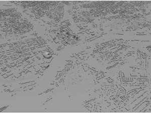 Knoxville city tennessee 100 km 3D 模型