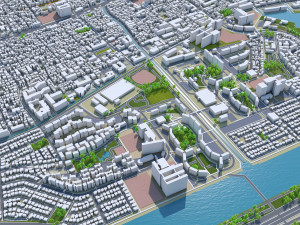 Kobe city japan 80km 3D-Modell