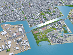 Kobe city japan 80km 3D-Modell