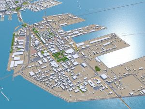 Kobe city japan 80km 3D-Modell