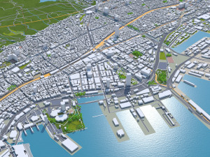 Kobe city japan 80km 3D-Modell