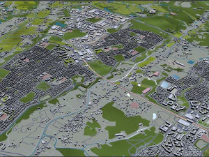 Kobe city japan 80km 3D Model