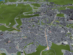 Kobe city japan 80km 3D-Modell
