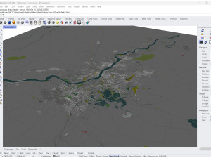 Kolkata city india 100km 3Dモデル