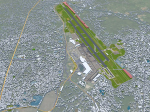 Kolkata city india 100km 3Dモデル