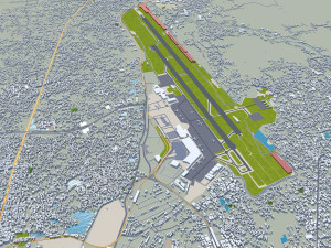 Kolkata city india 100km 3Dモデル