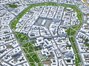 Krakow city poland 70km 3D Model