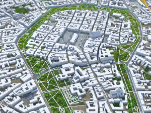 Krakow city poland 70km 3D Model