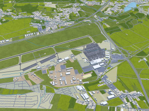 Krakow city poland 70km 3D Model