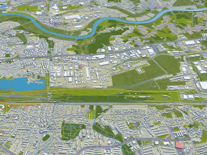 Krakow city poland 70km 3D Model