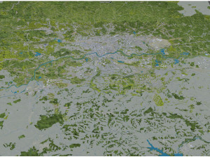 Krakow city poland 70km 3D Model