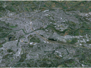 Krakow city poland 70km 3D Model
