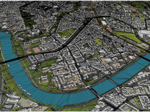 Krakow city poland 70km 3D Model