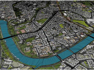 Krakow city poland 70km 3D Model
