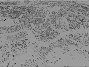 Krakow city poland 70km 3D Model