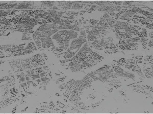 Krakow city poland 70km 3D Model