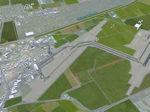 Krasnodar city russia 50km 3D Model