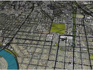 Krasnodar city russia 50km 3D Model
