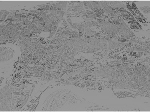 Krasnodar city russia 50km 3D Model
