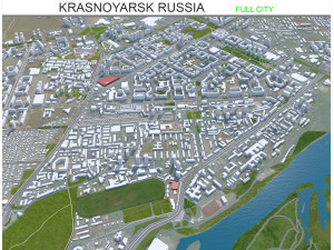 Krasnoyarsk city russia 110km 3D मॉडल