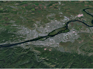Krasnoyarsk city russia 110km 3D Model