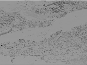 Krasnoyarsk city russia 110km 3D Model