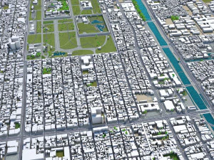 kyoto city japan 80km 3D Model
