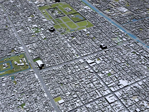 kyoto city japan 80km 3D Model