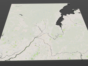 kyoto city japan 80km Modello 3D