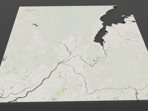 kyoto city japan 80km 3D Model